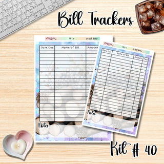 Kit 40    Full Page Bill Tracker