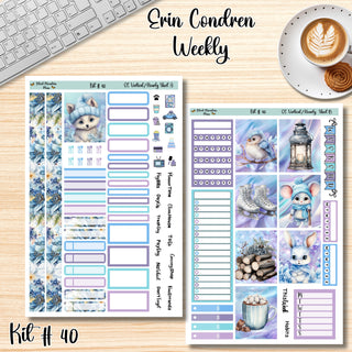 Kit 40       Erin Condren Weekly ( Vertical and Hourly)