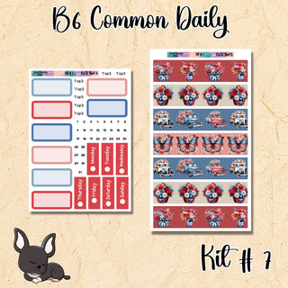 Kit # 7    B6 Common Planner Daily Kit