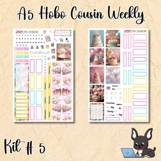 Kit # 5    A5 Hobonichi Cousin Weekly Kit