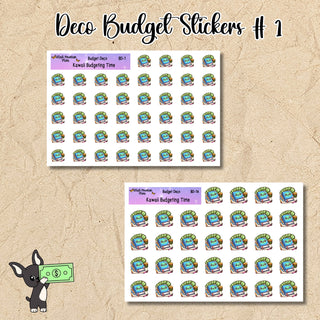 Kawaii Deco Budget Stickers Budget Time 1