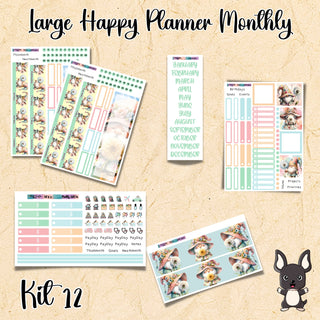 Kit 12   Large Happy Planner ANY Monthly Kit