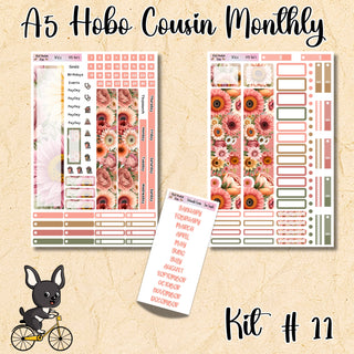 Kit 11    A5 Hobonichi Cousin ANY Monthly Kit