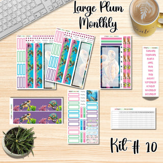 Kit 10        Large Plum Paper ANY Month and Dashboard Page