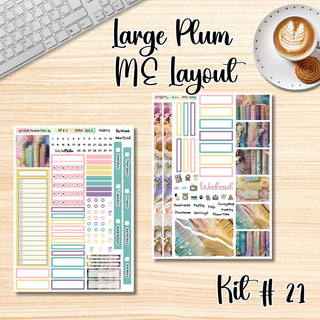 Kit 21        Large Plum Paper ME Layout