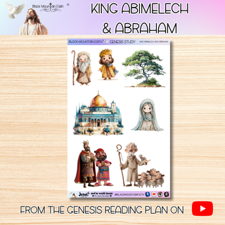 King Abimelech & Abraham Genesis Bible Journaling Sticker Sheet