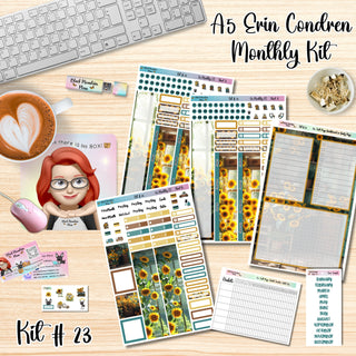 Kit 23        A5 Erin Condren ANY Month Planner Kit