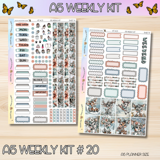 Kit # 20 A5 Weekly Kits