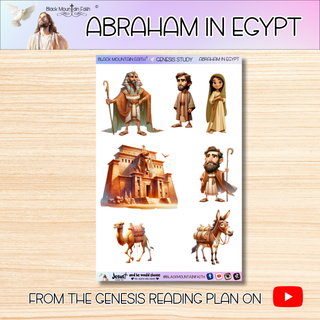 Abraham in Egypt       Genesis Bible Journaling Sticker Sheet
