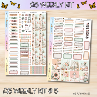 Kit # 5 A5 Weekly Kits