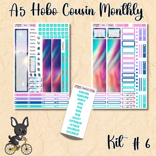 Kit # 6    A5 Hobonichi Cousin ANY Monthly Kit