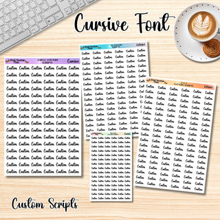 CURSIVE Custom Scripts