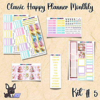 Kit # 5        Classic Happy Planner ANY Monthly Kit