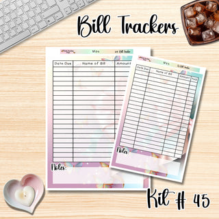 Kit 45    Full Page Bill Tracker