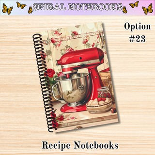 # 23    Red Mixer   RECIPE Spiral Bound Notebooks