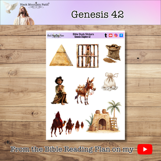 Genesis 42 Genesis Bible Journaling Sticker Sheet