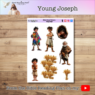 Young Joseph Genesis Bible Journaling Sticker Sheet