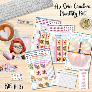 Kit 22        A5 Erin Condren ANY Month Planner Kit