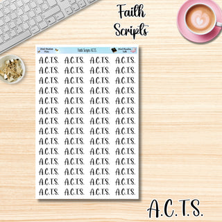 Faith Scripts         A.C.T.S.