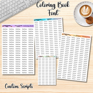 COLORING BOOK Custom Scripts