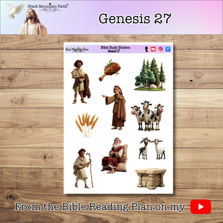 Genesis 27 Genesis Bible Journaling Sticker Sheet