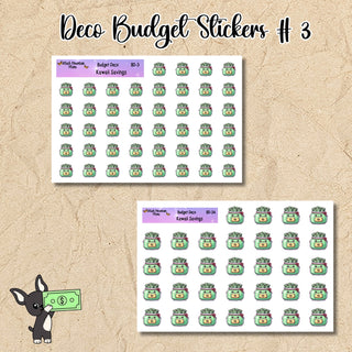 Kawaii Deco Budget Stickers Savings