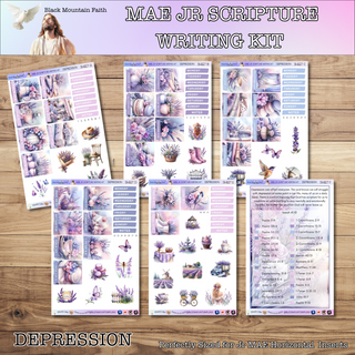 MAE JR. Depression Scripture Writing Kit - Horizontal Weekly Kit