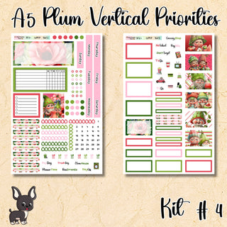 Kit # 4       A5 Plum Paper Vertical Priorities