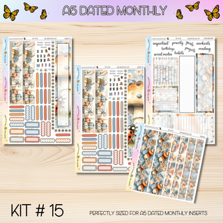 Kit # 15 A5 DATED Any Month Monthly Kits