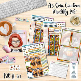 Kit 31        A5 Erin Condren ANY Month Planner Kit