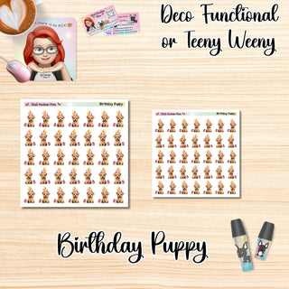 BIRTHDAY PUPPY Deco Functional/Teeny Weeny