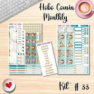 Kit 33    A5 Hobonichi Cousin ANY Monthly Kit