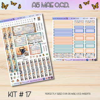 Kit # 17  A5 MAE O.C.D. (Organized Compact Dashboard)