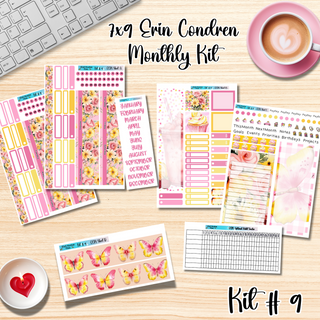 Kit # 9       7x9 Erin Condren ANY Month Planner Kit