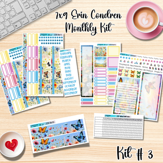 Kit # 3       7x9 Erin Condren ANY Month Planner Kit