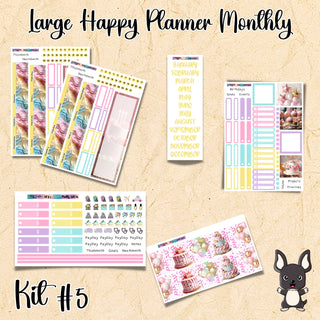 Kit # 5   Large Happy Planner ANY Monthly Kit