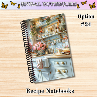 # 24   Blue Kitchen 1  RECIPE Spiral Bound Notebooks
