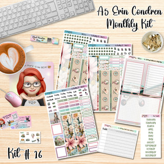 Kit 16        A5 Erin Condren ANY Month Planner Kit