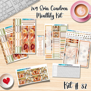 Kit 32       7x9 Erin Condren ANY Month Planner Kit