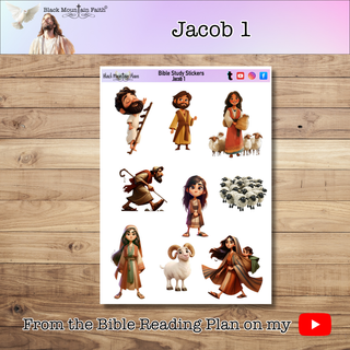Genesis Jacob 1 Genesis Bible Journaling Sticker Sheet