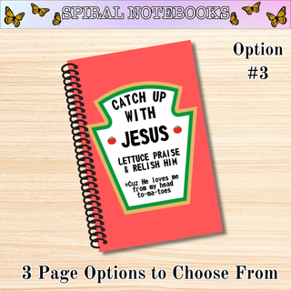 # 3  CATCH UP WITH JESUS  Spiral Bound Notebooks