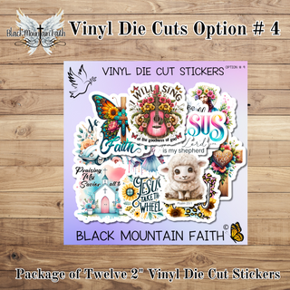 Option # 4      Bible Vinyl Die Cut Stickers