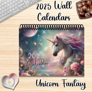 UNICORN FANTASY 2025 WALL CALENDAR