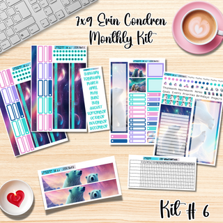 Kit # 6       7x9 Erin Condren ANY Month Planner Kit