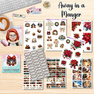 Away in a Manger Faith Kit and Bible Study Stickers