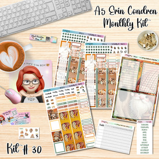 Kit 30        A5 Erin Condren ANY Month Planner Kit