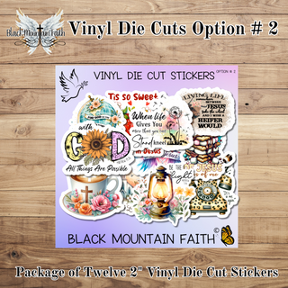 Option # 2      Bible Vinyl Die Cut Stickers