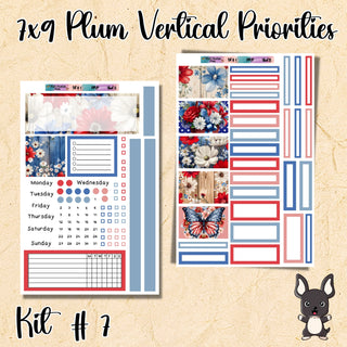 Kit # 7          Plum Paper Vertical Priorities