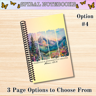 # 4  PSALM 139:14  Spiral Bound Notebooks
