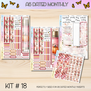 Kit # 18 A5 DATED Any Month Monthly Kits